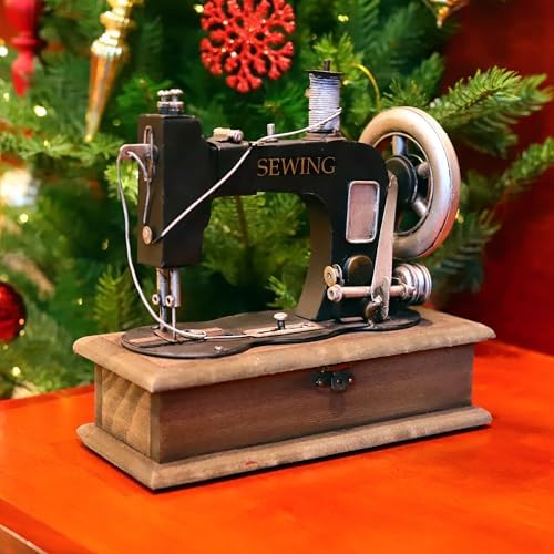 Sewing Machine Model Iron Wood Storage Box - Image 4