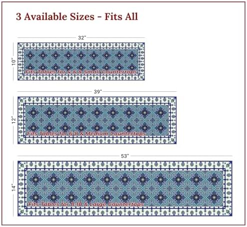 Heat Resistant Table Runner, 39 x 12 Inch - Eastern Star Design - Image 4