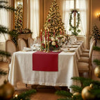 Classic Linen™ by D'Moksha, Red Table Runner 72 Inches Long, 100% Pure Linen, 14 x 72 Inch Table Runner for Dresser, Dining- Fall, Weddings, Outdoor Hosting - Image 2