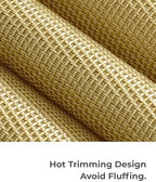 Leetaltree Gold Frame Placemats Set of 12 - Heat Resistant Woven Vinyl - Image 7