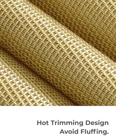 Leetaltree Gold Frame Placemats Set of 24, Woven Vinyl Heat Resistant - Image 7