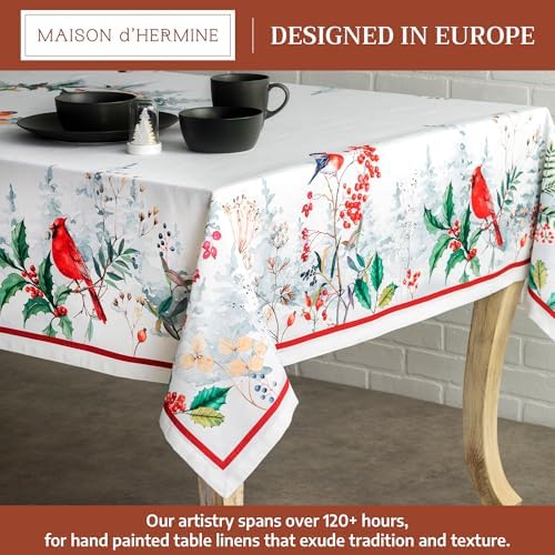 Maison d' Hermine Table Cloth Square Table Reusable 100% Cotton 60"x60" - Image 2