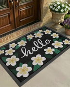 Color&Geometry Outside Welcome Front Door Mat, 36"x60" Pastel Floral by COLORG