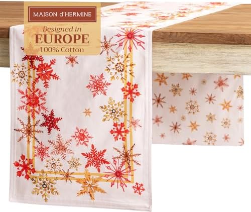 Maison d' Hermine Table Runner 100% Cotton 14.50" x 72" (Double Layer) by MaisondHermine