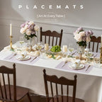 Leetaltree Woven Vinyl Placemats Set of 24, Lavender Sequin - Image 2