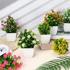 Cindeer 16 Pcs Small Fake Plants Artificial Potted Plants - Image 4