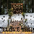 I Love You Light up Letter 24 Candles & 2000 Rose Petals, Black - Image 6
