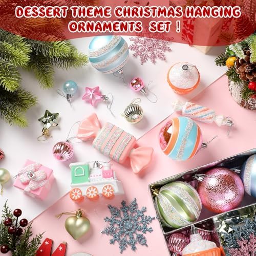 Halloscume 80 Pcs Christmas Tree Ornament Dessert Cupcake Candy, Sweet - Image 3