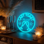 FuugZze Last Toast on The Coast Neon Signs for Wall Decor Coastal Neon Lights for Bedroom Last Toast on The Coast Led Signs for Bedroom Wall Dimmable Light Up Sign for Bachelorette Party Decorations - Image 2