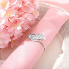Hotop 300 Pcs Silver Napkin Rings Set for Fall Thanksgiving Table - Image 2