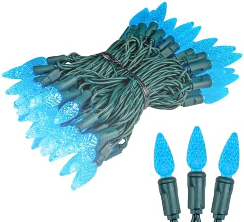 Novelty Lights 24FT 70 LED C6 Outdoor Christmas Tree String Lights - Image 6