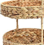 Household Essentials Water Hyacinth 2-Tier Tray, Natural - Image 4