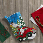 Bucilla 86663 Felt Applique Stocking Kit, The Christmas Drive, Size 18-Inch - Image 3