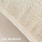 FUTEI Pack of 2 Chenille Soft Throw Pillow Covers 26x26 Inch, Beige - Image 3