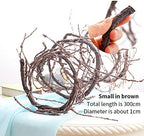 118"Brown S Bendable Grapevines Garland Faux Tree Branch Wall Hanging Decor - Image 4
