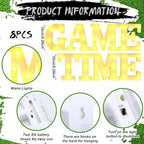Aurelema 8 Pcs Game Time Football LED Letter Lights Sign Decorations - Image 3