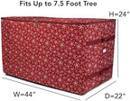 Covermates Christmas Tree Structured Rolling Storage Bag, Red Snowflake - Image 3