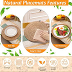 6 Sets Dining Table Decoration Boho Placemat, Green, 12x72 - Image 6