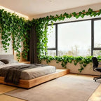 Fake Vines for Room Decoration Artificial Ivy Garland Hanging Vines Faux Vines Decor for Wall Bedroom Outdoors Garden Wedding Office Patio (SP-Lesves-72, 72PCS 518FT) - Image 6