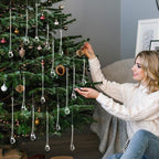 22 Pcs Clear Glass Teardrop Christmas Ornaments,4 Large Size - Image 6