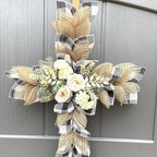 2 Pack 24Inch Wire Wreath Frame,Cross Shaped Wreath Form for Crafts - Image 3