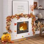 Artgar Fall Garland - 6 Ft Maple Leaf Pumpkin Berry Garland - Image 5