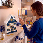 RattanView Plastic Hanukkah House Advent Calendar Countdown Holiday Gift - Image 2