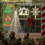 TRWYMZ Christmas Decorations - 16" Christmas Window Silhouette Lights - Image 5