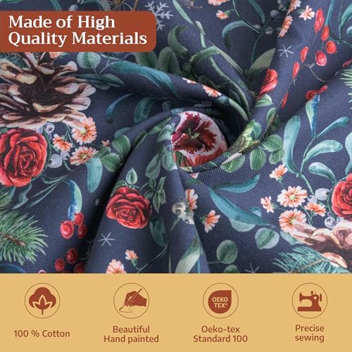 Maison d' Hermine Table Cloth Rectangle Table Reusable 100% Cotton 70"x120" - Image 3