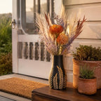 Home Decor Vases for Centerpieces,Wood Flower Vase for Living Room Decor，Black Boho Bookshelf Desk Entry Way Coffee Table Decor,Kitchen Office Laundry Bedroom Decor Aesthetic Vases for Flowers - Image 6