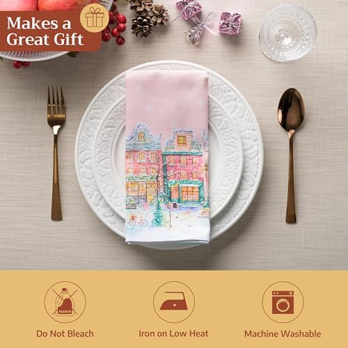 Maison d' Hermine Cloth Napkins Set of 4 Reusable 100% Cotton (20" x 20") - Image 5
