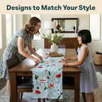 Holiday Table Runners | Confetti Design | Seasonal Table Decorations | Kitchen Dining Table Runner | Made in The USA | Stain Resistant | 14" x 90" Long - Image 5