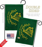 Erin go Bragh Garden Flag Set Wall Hanger Regional Nation International World Country Particular Area Small Decorative Gift Yard House Banner Double-Sided Made In USA 13 X 18.5 - Image 3