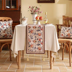 Patdrea Designer French Vintage Linen Table Runner,12"X102" - Image 2