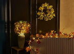 LITBLOOM Lighted Fall Garland with Timer 6FT 24 Warm White LED, Maple Leaf Vine with Lights Battery Operated for Mantle Fireplace Autumn Thanksgiving Harvest Decoration Indoor Outdoor - Image 5