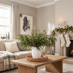 Christmas Faux Arrangement for Centerpieces - Pine Branches & White Berries - Image 3
