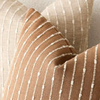 Foindtower Decorative Striped Boucle Throw Pillow Cover 20x20 Rust Tobacco - Image 4