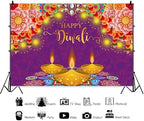 Happy Diwali Backdrop Diwali Party Decorations Deepavali 20x10ft - Image 3