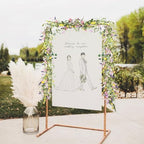 5.9FT Artificial Flowers Garland Silk Spring Summer Garland for Mantle - Image 5