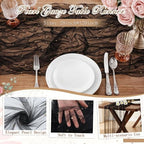 Black 10 Pcs Pearl Gauze Table Runner 120 Inch 10ft Pearl Sheer Tulle Table Cloth Centerpieces for Home Wedding Birthday Bridal Baby Shower Party Favor Holiday Dining Decorations - Image 2