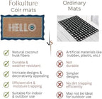 Folkulture Hello Door Mat Outdoor, Front Doormat Outside Entrance - 16"x28" - Image 6