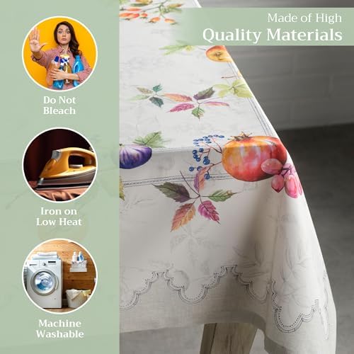 Maison d' Hermine Table Cloth Rectangle Table Reusable 100% Cotton 54"x72" - Image 3