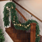 Hananona 9 FT Christmas Garland, 2 Pcs Real Touch Cedar Garlands - Image 6
