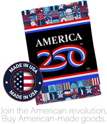 America 250 Flag Birthday July 4th Garden Stand Set Porch Lawn Tapestry Official Licensed Merchandise Grave Yard Decor Canvas Prints Textile Woven Poster USA 250th Anniversary Decoration Gift - Image 5