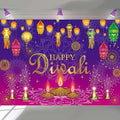 Happy Diwali Backdrop Burning Light Deepavali Diwali Photography Backdrop for Indian Festival of Lights Party Decoration Photo Background (8X6FT(94X70inch)) by BUTEN