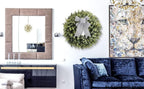Pansu Boxwood Wreath, Artificial Green Wreath 18 Inch - Image 6