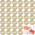 Hicarer 50 Pcs Gold Mesh Napkin Rings Round Metal Napkin Rings Holder Handmade Stainless Steel Napkin Holder for Cloth Napkins for Kitchen Dinning Table Wedding Parties Everyday Use, 1.97 Inch by Hicarer