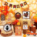 14 Pcs Halloween Tiered Tray Decor Set, Gnome Wood Table Signs (Basic) - Image 5