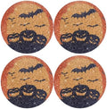 15" Halloween Round Placemats Set of 4 by Cumouna