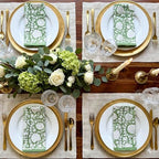 ATOSII Shalimar Green 100% Cotton Fall Cloth Designer Dinner Napkins, Handblock Print, Washable Durable Linen for Everyday Use Wedding Parties Outdoors Christmas I 20 X 20 Inches I Set of 4 - Image 7